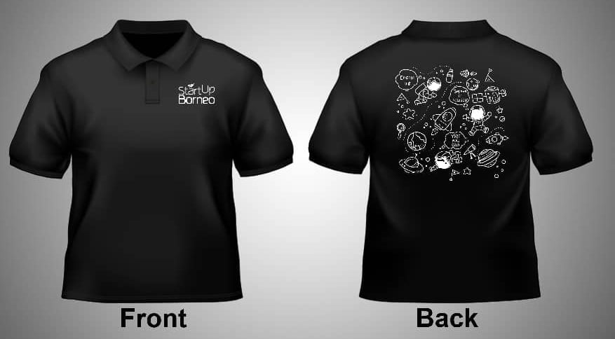 [MERCHANDISE]StartUp Borneo Collar Shirt in Black
