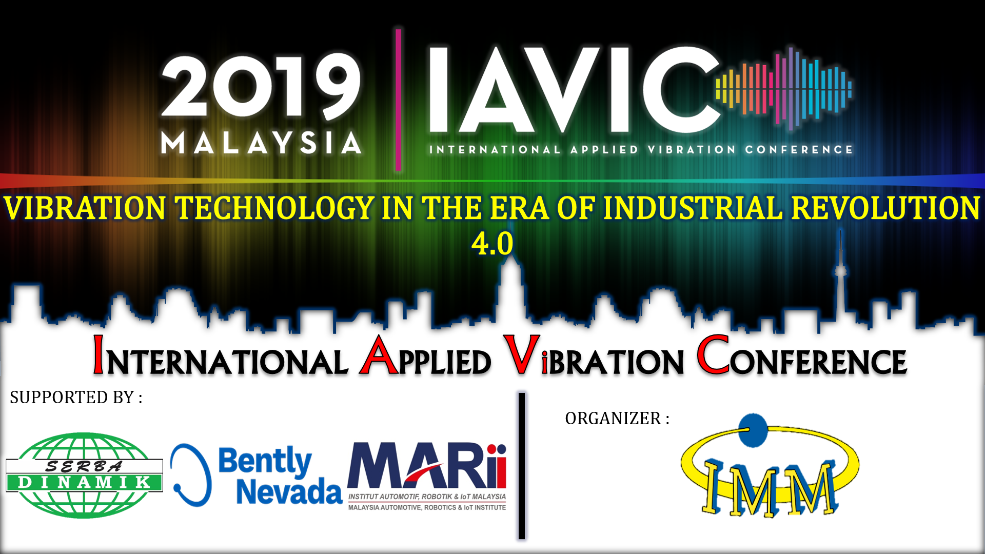 International Applied Vibration Conference (IAViC) 2019 On 13th and 14th November in Kuala Lumpur
