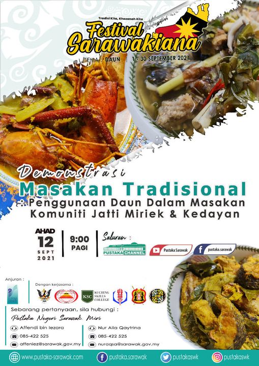 Demonstrasi Masakan Tradisional : Penggunaan Daun Dalam Masakan Jatti Miriek & K…