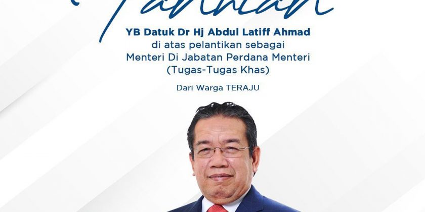 Sekalung ucapan tahniah YB Datuk Dr Hj Abdul Latiff Ahmad di atas pelantikan seb…