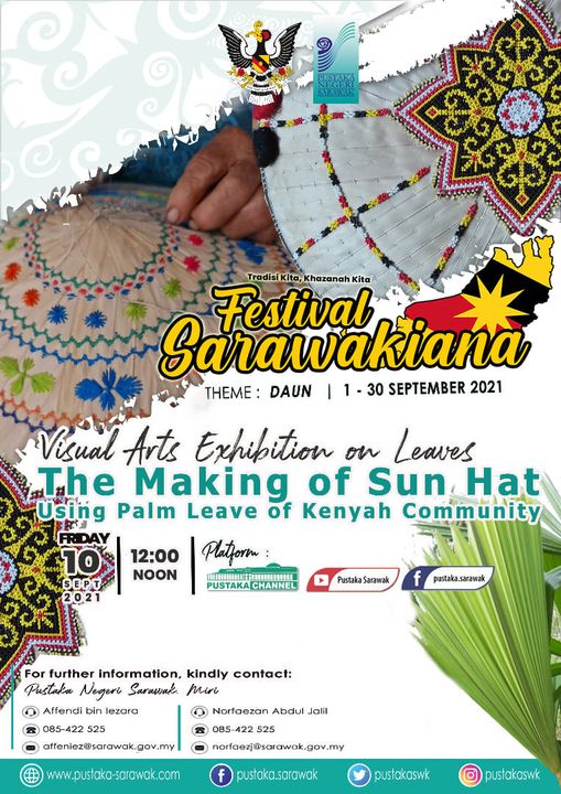 Visual Arts Exhibition on Leaves : The Making of Sun Hat Using Palm Leave by Ken…