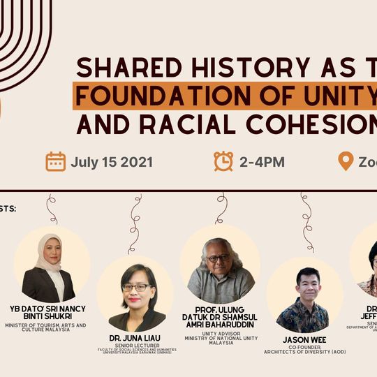 Webinar: Shared History as the Foundation of Unity and Racial Cohesion