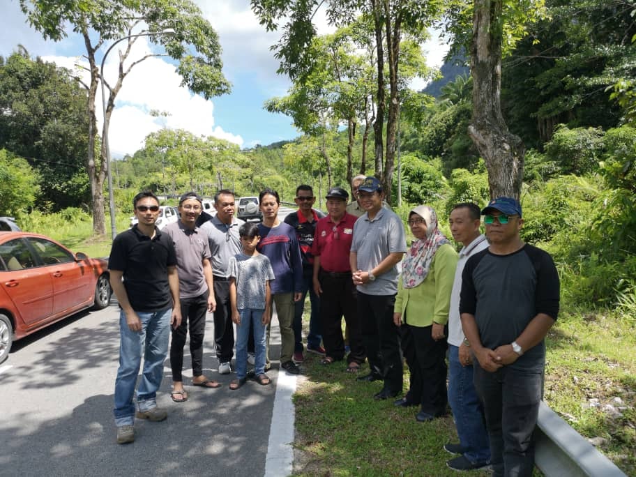 Tinjauan PKN4 bersama YB Datuk Dr Hj Abdul Rahman Junaidi, Penghulu Hj Suhaili, KK Hjh Fatimah dan wakil penduduk Kpg Santubong ke lokasi kerap kemalangan di Sungai Jaong