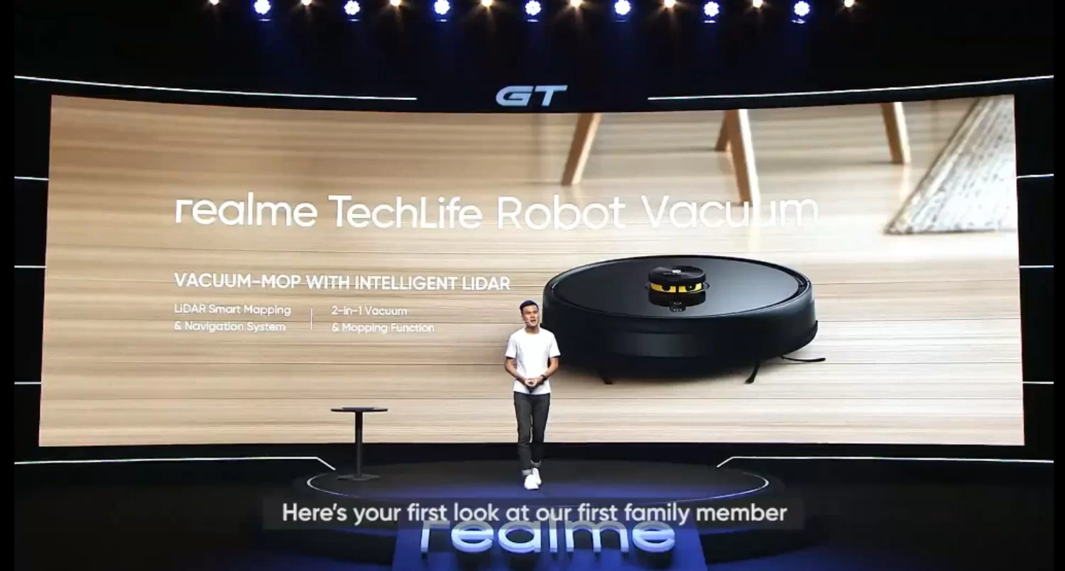 Realme TechLife Robot Vacuum Dilancarkan Dengan Sensor LiDAR
